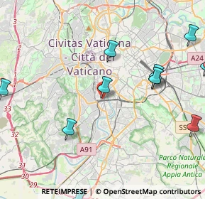 Mappa Roma Trastevere, 00152 Roma RM, Italia (6.09231)