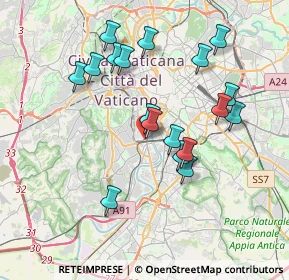 Mappa Roma Trastevere, 00152 Roma RM, Italia (3.76722)