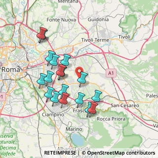 Mappa Via Borghesiana, 00132 Roma RM, Italia (7.58556)