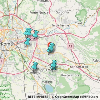 Mappa Via Borghesiana, 00132 Roma RM, Italia (6.85)