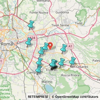 Mappa Via Borghesiana, 00132 Roma RM, Italia (7.28867)