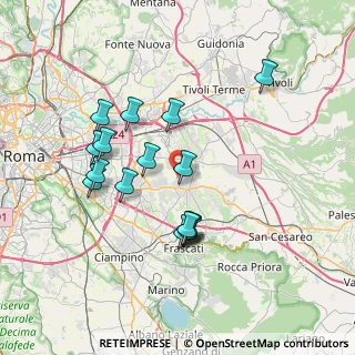 Mappa Via Borghesiana, 00132 Roma RM, Italia (7.23063)