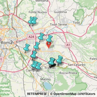 Mappa Via Borghesiana, 00132 Roma RM, Italia (7.5745)