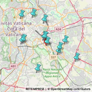 Mappa Via Santa Maria Ausiliatrice, 00181 Roma RM, Italia (3.96923)