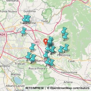 Mappa 00010 Gallicano Nel Lazio RM, Italia (6.8775)