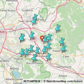 Mappa 00010 Gallicano Nel Lazio RM, Italia (7.41889)
