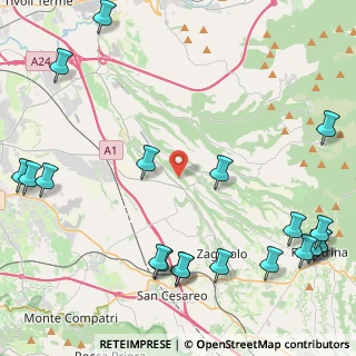Mappa 00010 Gallicano Nel Lazio RM, Italia (6.6215)