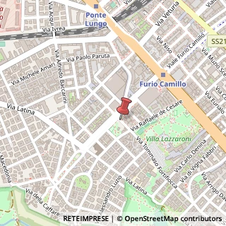 Mappa Via Tommaso Fortifiocca,  20, 00179 Roma, Roma (Lazio)