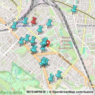 Mappa Via Evandro, 00181 Roma RM, Italia (0.524)