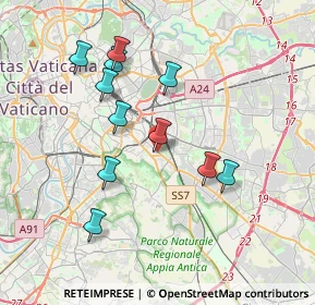 Mappa Piazza di S. Maria Ausiliatrice, 00181 Roma RM, Italia (3.74455)