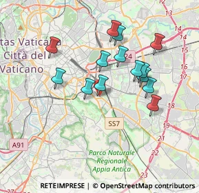 Mappa Piazza di S. Maria Ausiliatrice, 00181 Roma RM, Italia (3.42357)