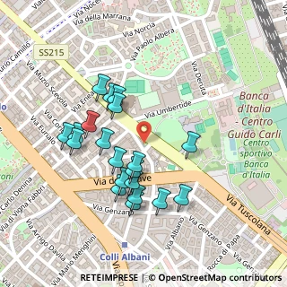 Mappa Via Evandro, 00181 Roma RM, Italia (0.233)