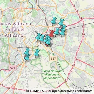 Mappa Via Evandro, 00181 Roma RM, Italia (2.66143)