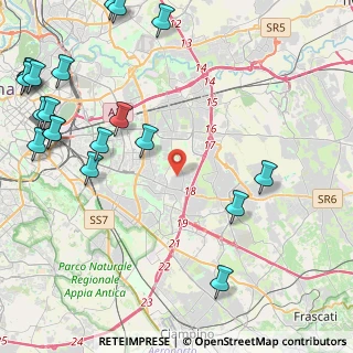 Mappa Via dei Ciuffolotti, 00169 Roma RM, Italia (6.648)