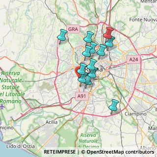 Mappa Via Maddalena Raineri, 00151 Roma RM, Italia (5.69538)