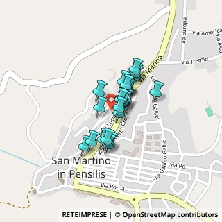 Mappa Via Mezzalingua, 86046 San Martino in Pensilis CB, Italia (0.128)