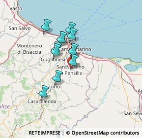 Mappa Via Mezzalingua, 86046 San Martino in Pensilis CB, Italia (10.78167)