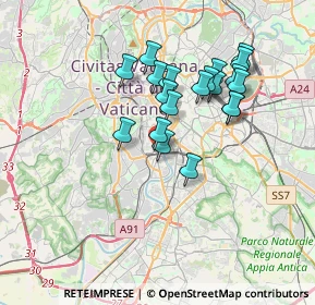 Mappa Via Angelo Bellani, 00153 Roma RM, Italia (3.2655)