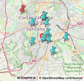 Mappa Via Angelo Bellani, 00153 Roma RM, Italia (3.09917)