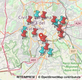 Mappa Via Angelo Bellani, 00153 Roma RM, Italia (3.51313)