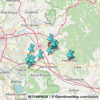 Mappa Via delle Ville, 00010 Gallicano nel Lazio RM, Italia (5.4525)