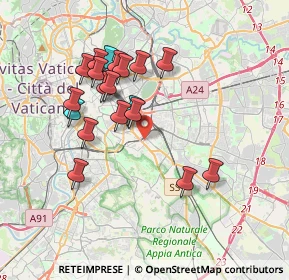Mappa Via Veturia, 00181 Roma RM, Italia (3.57737)