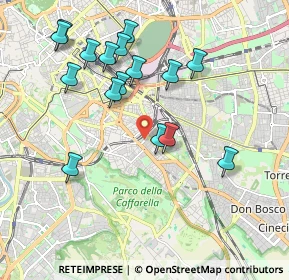 Mappa Via Veturia, 00181 Roma RM, Italia (2.09688)