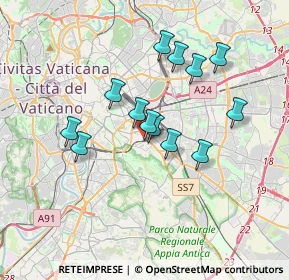 Mappa Via Cividale del Friuli, 00183 Roma RM, Italia (3.13308)