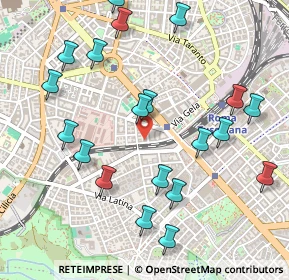 Mappa Via Cividale del Friuli, 00183 Roma RM, Italia (0.6055)