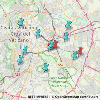 Mappa Via Manio Aquilio, 00181 Roma RM, Italia (3.7125)