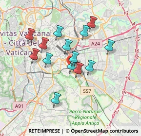 Mappa Via Manio Aquilio, 00181 Roma RM, Italia (3.19143)