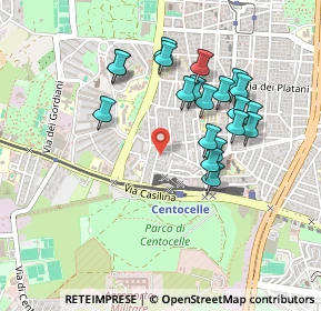 Mappa Via Valmontone, 00172 Roma RM, Italia (0.4515)