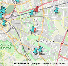 Mappa Via Valmontone, 00172 Roma RM, Italia (3.25833)