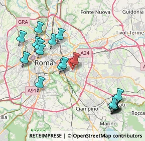 Mappa Via Valmontone, 00172 Roma RM, Italia (9.747)