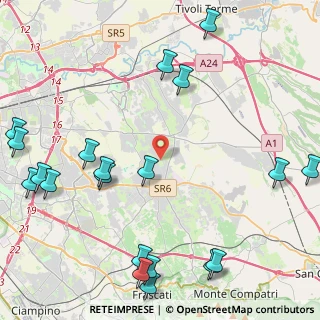 Mappa Via Fagnano Castello, 00132 Roma RM, Italia (6.41)