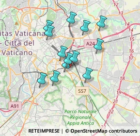 Mappa Via Gualdo Tadino, 00181 Roma RM, Italia (3.03077)