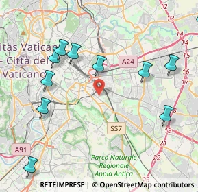 Mappa Via Gualdo Tadino, 00181 Roma RM, Italia (5.32)