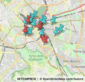 Mappa Via Gualdo Tadino, 00181 Roma RM, Italia (1.5935)