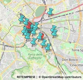 Mappa Via Gualdo Tadino, 00181 Roma RM, Italia (1.45389)