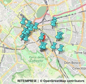 Mappa Via Gualdo Tadino, 00181 Roma RM, Italia (1.538)