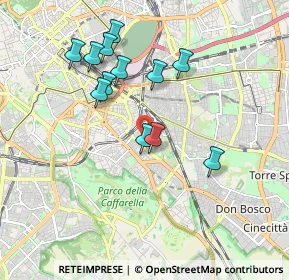 Mappa Via Gualdo Tadino, 00181 Roma RM, Italia (1.825)
