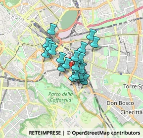 Mappa Via Gualdo Tadino, 00181 Roma RM, Italia (1.061)
