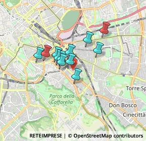 Mappa Via Gualdo Tadino, 00181 Roma RM, Italia (1.22)