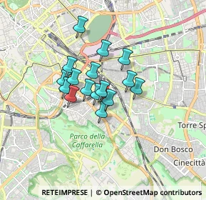 Mappa Via Gualdo Tadino, 00181 Roma RM, Italia (1.2)