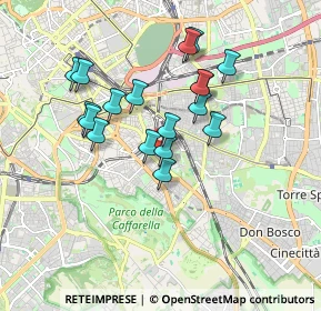 Mappa Via Gualdo Tadino, 00181 Roma RM, Italia (1.60222)