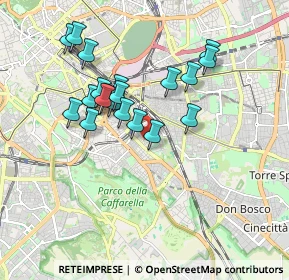 Mappa Via Gualdo Tadino, 00181 Roma RM, Italia (1.695)