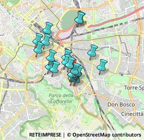 Mappa Via Gualdo Tadino, 00181 Roma RM, Italia (1.311)