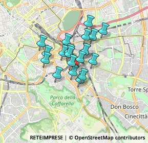Mappa Via Gualdo Tadino, 00181 Roma RM, Italia (1.2035)