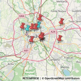 Mappa Via Gualdo Tadino, 00181 Roma RM, Italia (5.21929)