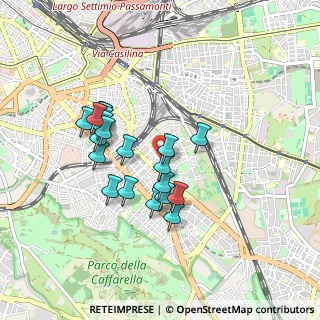 Mappa Via Gualdo Tadino, 00181 Roma RM, Italia (0.808)